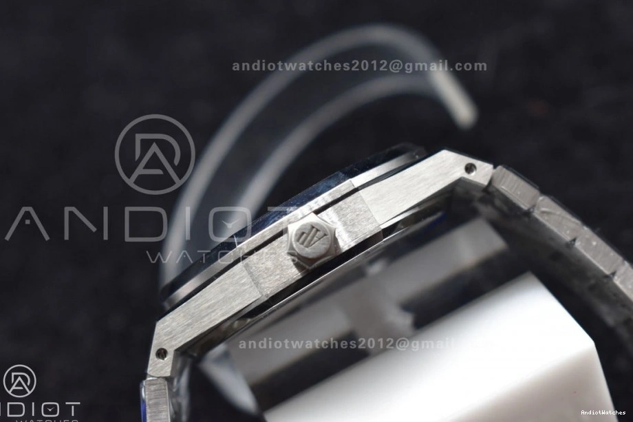 APSF A4302 Royal 15500 Clone Oak Bracelet SS on 41mm Textured 449 Best Affordable Super Edition 1:1 White SS Dial 0206